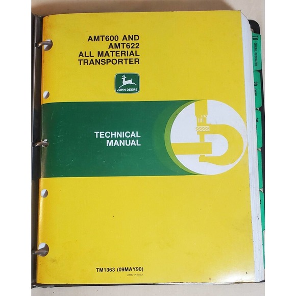John Deere | Other | John Deere Amt60 And Amt622 Technical Manual Tm363